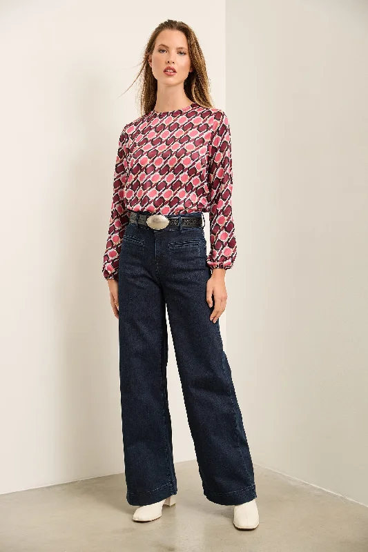 High Waist Wide Leg Jean Cozy Stretch High-Waist Jeans