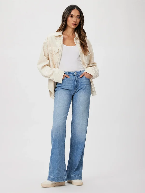 Leenah High Rise Wide Jean - Nightingale Classic Button Fly Jeans