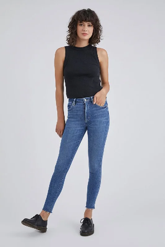 Neuw - Smith Skinny Jean, Zero Bushwick Blues Cozy Stretch High-Waist Jeans