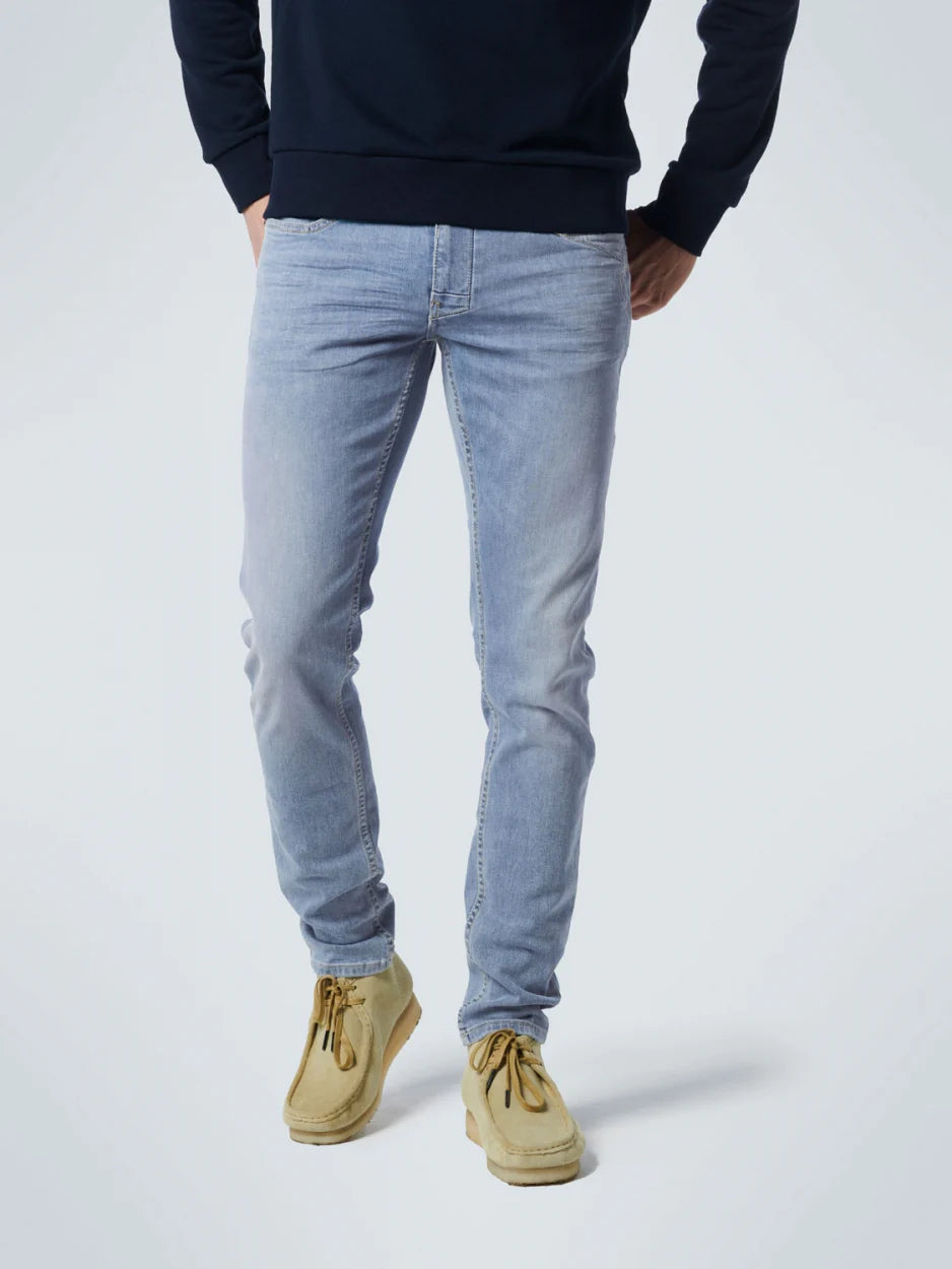 No Excess - Tapered 712 Jean - Light Blue Classic Blue Denim Jeans