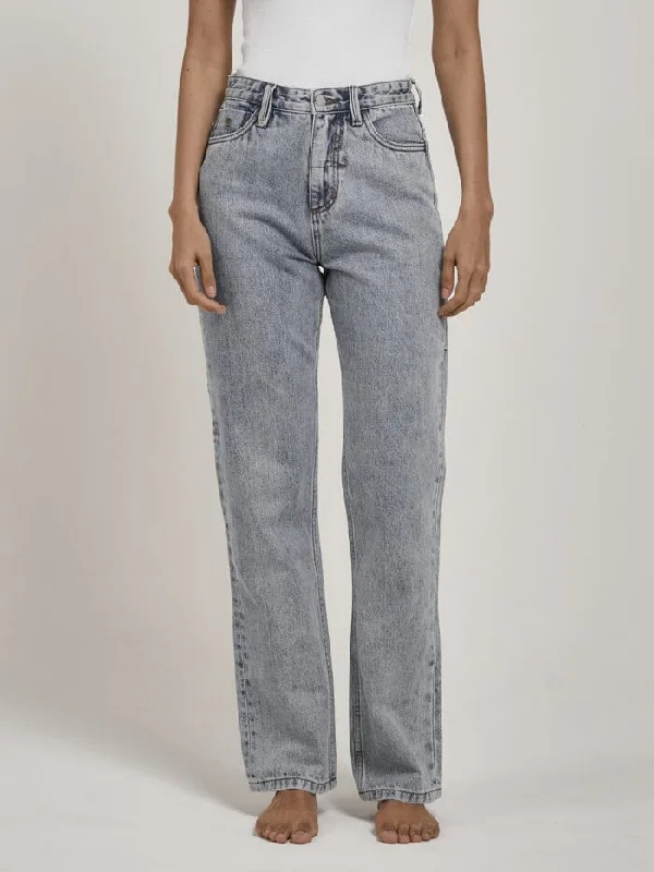 Pulp Jean - Garage Blue Chic Rip-Detail High-Waist Jeans