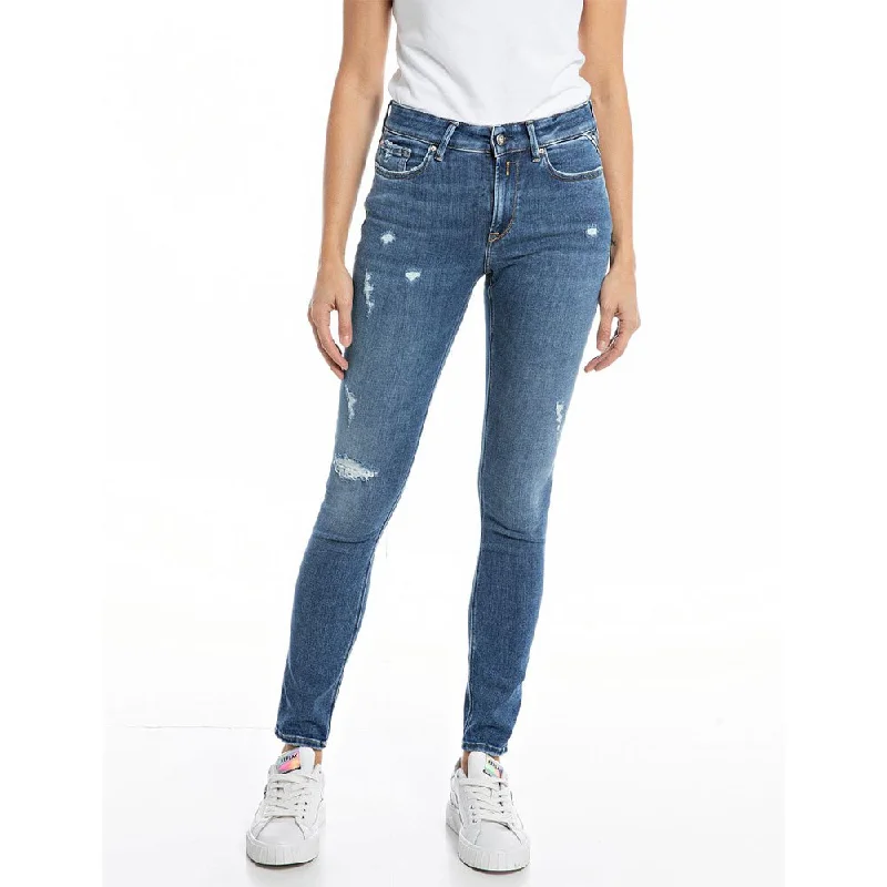 Replay Whw689 69D519R Jean 009 Denim Chic Ripped Jeans