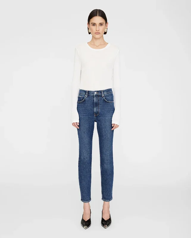 SAMARA JEAN / MID INDIGO Chic Vintage-Inspired Denim Jeans