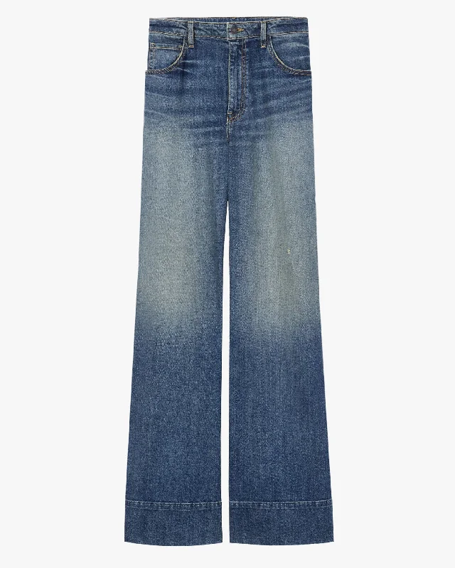 Nadege Jean Casual High-Waisted Bootcut Jeans