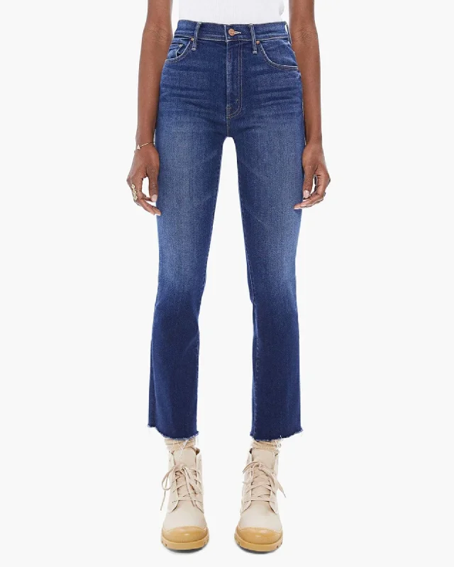 The "Insider" Ankle Jean Fashionable Raw Hem Bootcut Jeans