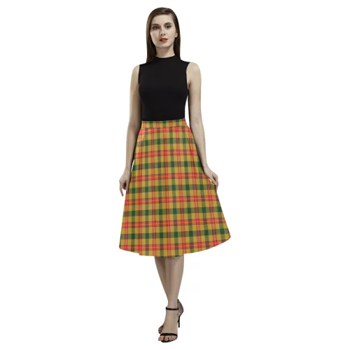 Baxter Tartan Aoede Crepe Skirt linen skirt light