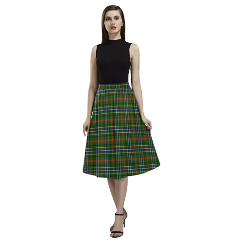 Bisset Tartan Aoede Crepe Skirt leather skirt sleek