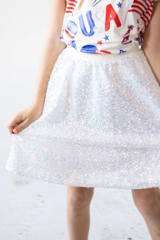 SALE Disco Sequin Twirl Skirt cashmere skirt soft