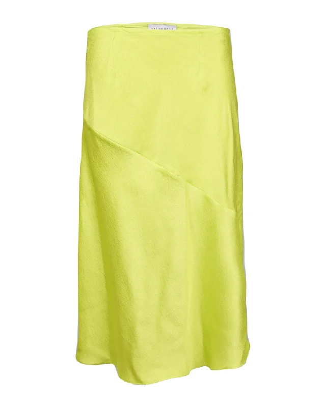 Koi Silk Neon Skirt chiffon skirt delicate