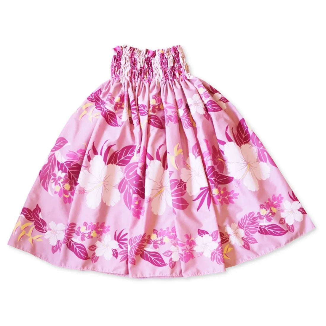 Manoa Pink Single Pa'u Hawaiian Hula Skirt wrap skirt elegant