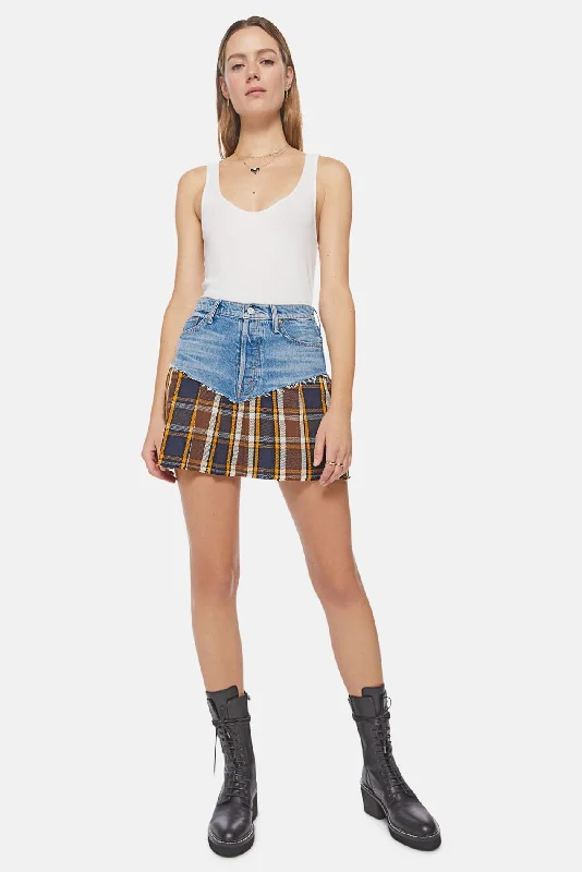 Fluff And Fold Mini Skirt Punk & A Farmer zip skirt side