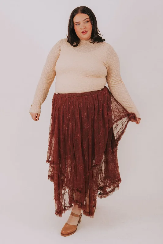 PLUS SIZE - Almost Lover Skirt wool skirt sturdy