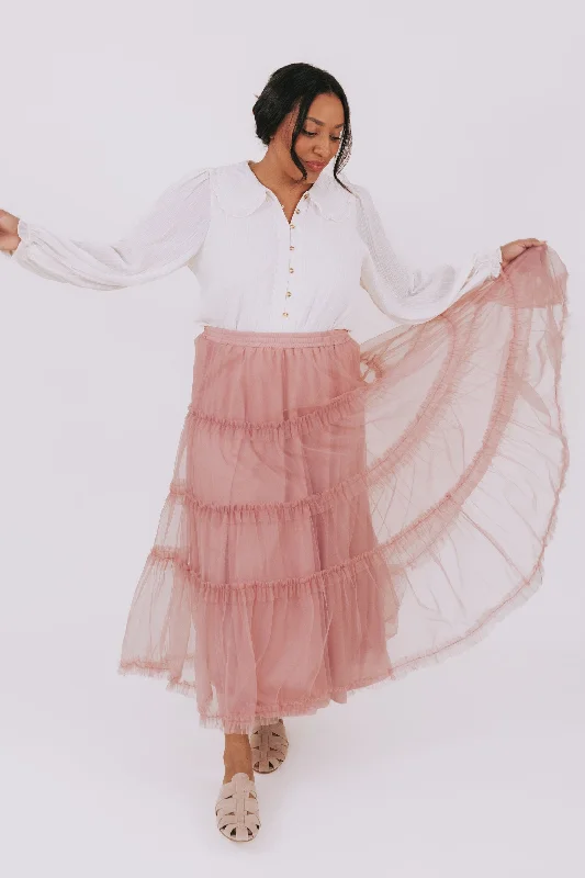 PLUS SIZE - In My Own World Skirt tiered skirt playful