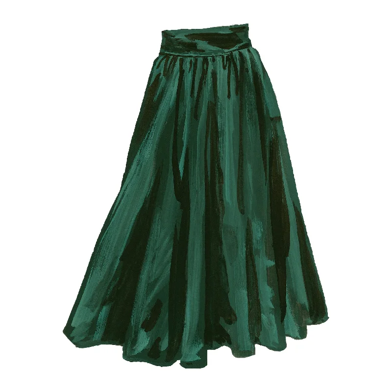 Silk Taffeta Party Skirt tulle skirt dreamy